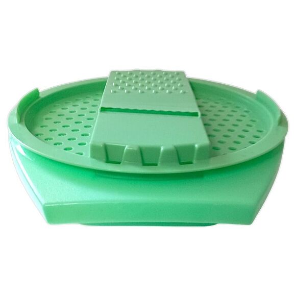 Tupperware Cheese Grater Slicer Bowl 787 3  786 4 Jadeite Green No Lid Vintage - Picture 11 of 16